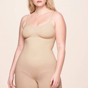 NWT Nueskin Mid Thigh Shapewear Bodysuit. Dawn. Size S